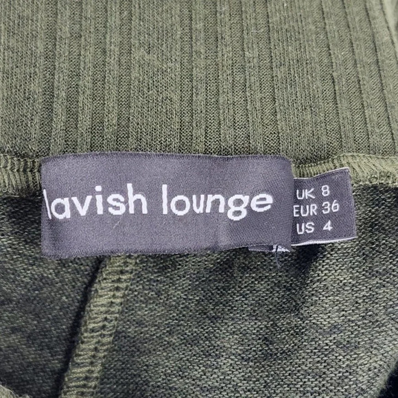 Lavish Lounge High Waisted Drawstring Elastic Waist Knit Jogger Pant Size 4 NWOT - Picture 7 of 12